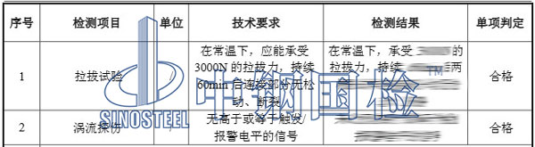 聲測(cè)管檢測(cè)項(xiàng)目結(jié)果