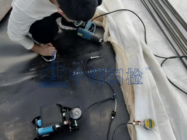 土工膜防滲漏檢測，現(xiàn)場檢測