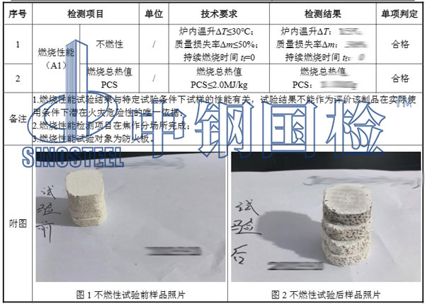 通風(fēng)管道耐火檢測(cè)項(xiàng)目結(jié)果