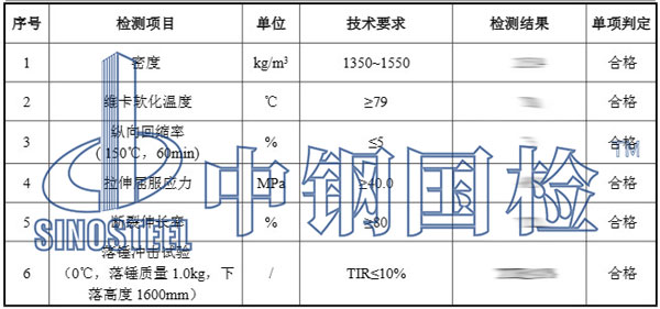 排水管檢測項目結(jié)果