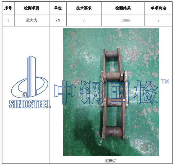 鏈條檢測項目結(jié)果
