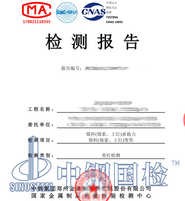 錨桿檢測(cè)報(bào)告