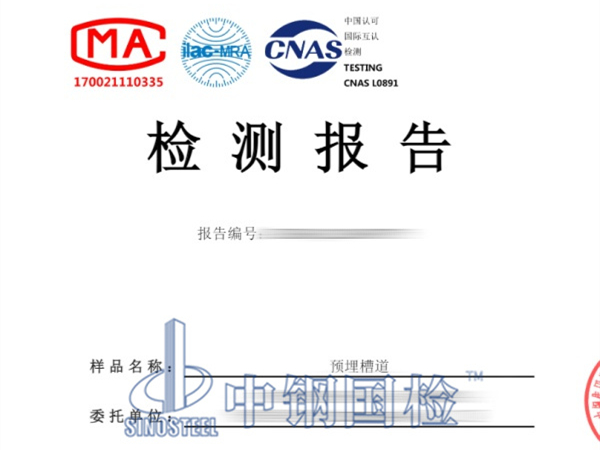 預(yù)埋槽道承載力檢測報(bào)告
