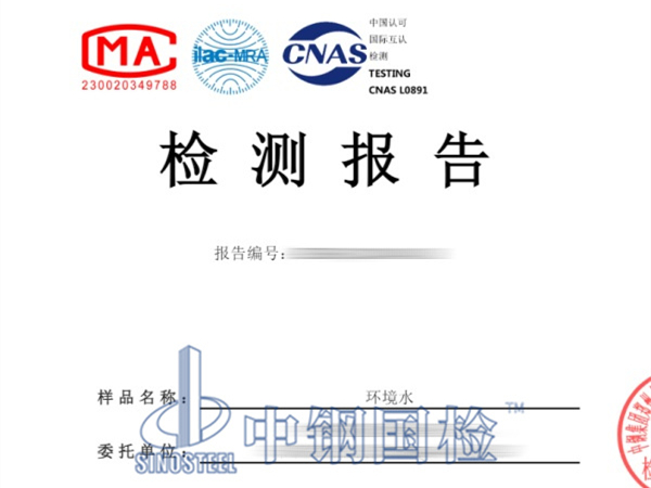 環(huán)境水檢測(cè)報(bào)告