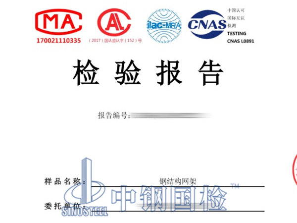 鋼結(jié)構(gòu)網(wǎng)架檢測報告