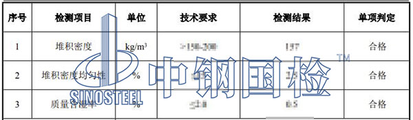 膨脹珍珠巖檢測結(jié)果